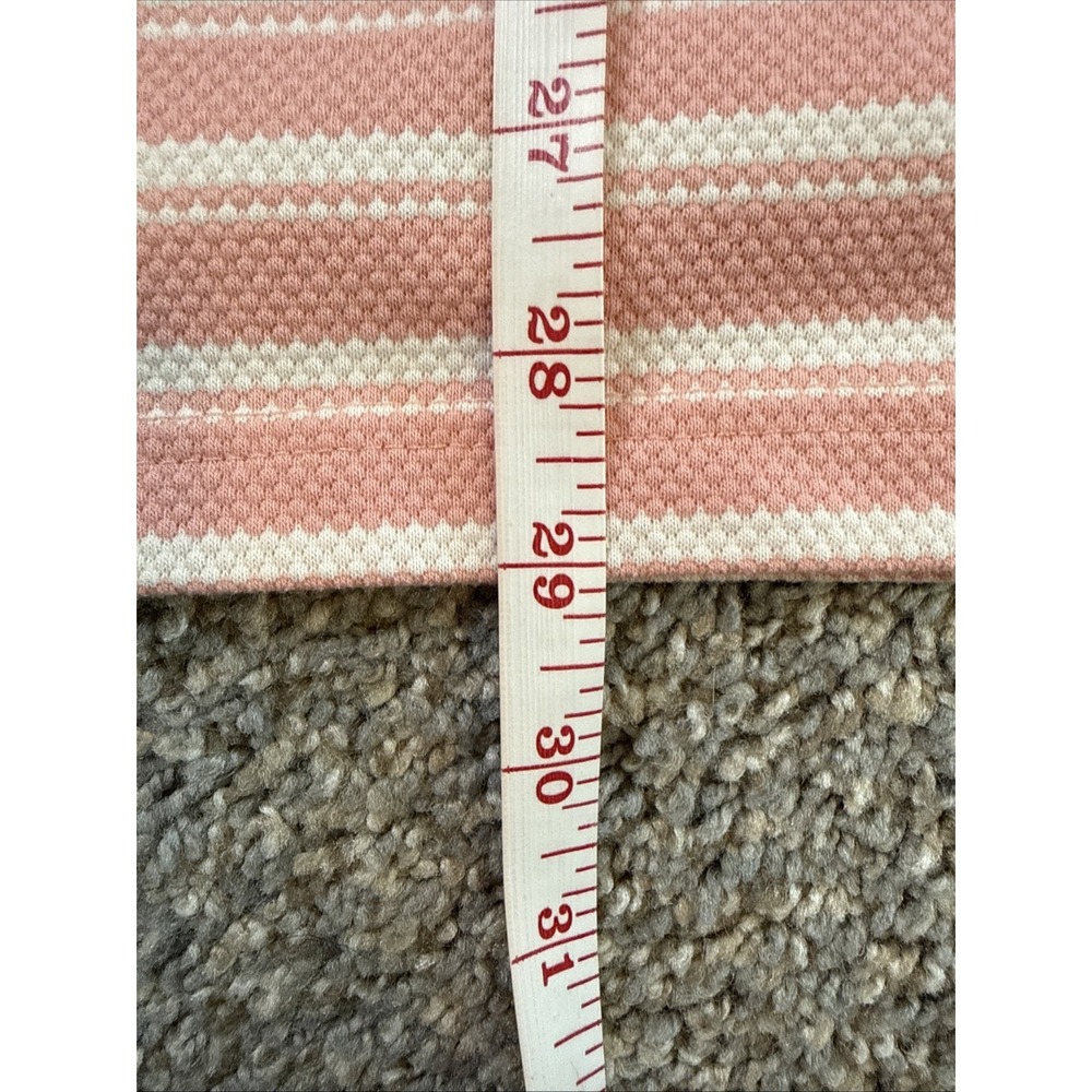 Milano Women's Short Sleeve Top Pink & White Striped Plus Size 22/24 - Picture 4 of 6